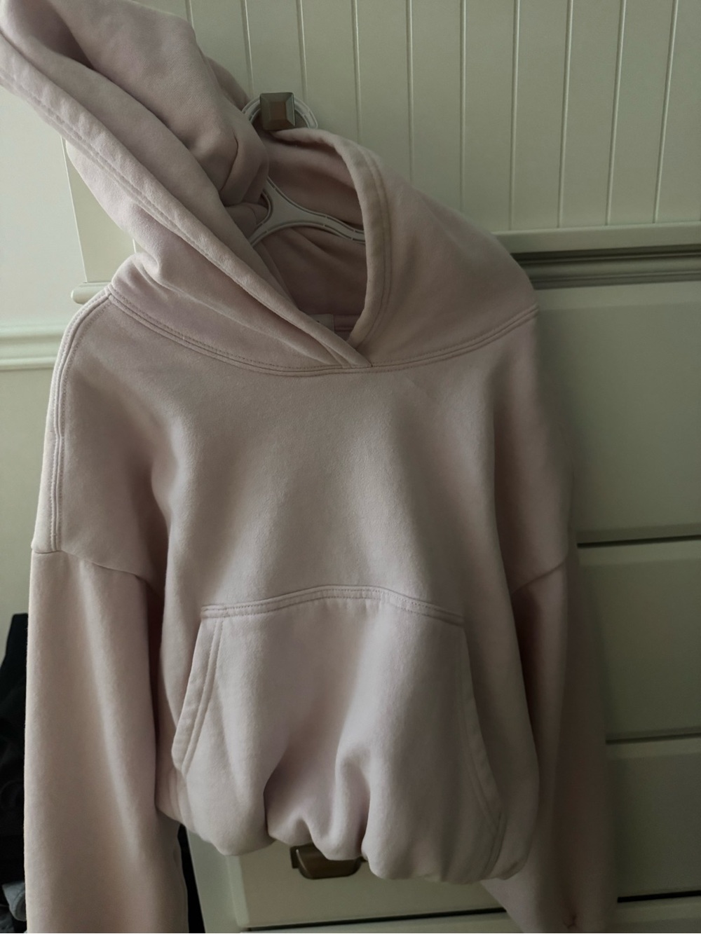 Women's Light Pink Crewneck Hoodie Sweatshirt